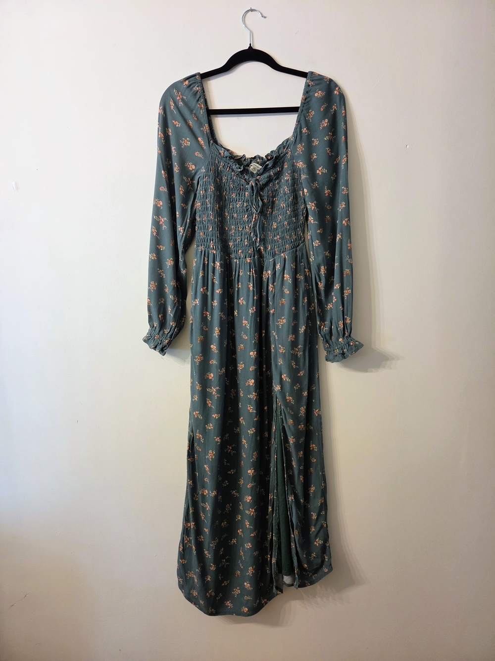 American Eagle Green Floral Midi Dress - Picture 4 of 10